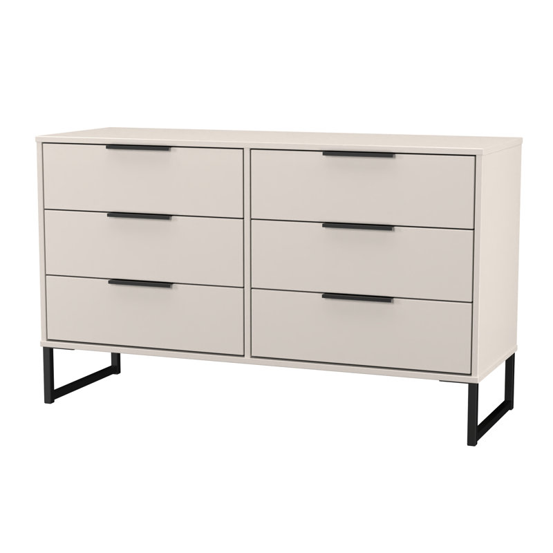 Turah 115 cm W Chest of 6 Drawers, Kashmir Matt