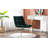 Scheidt 57.15 cm Wide Mid-Century Modern Velvet Lounge Chair with Gold Legs-183123692