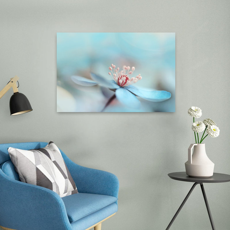 Art contemporain paisible et romantique, H 24 po x l 16 po
