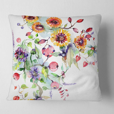 Floral Throw Pillow