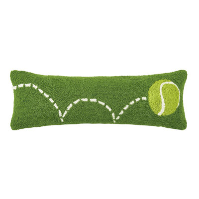 Bouncing Tennis Ball Wool Hook Pillow