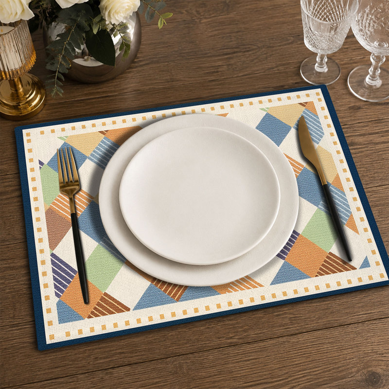 Polyester Rectangle Dining Table Placemat