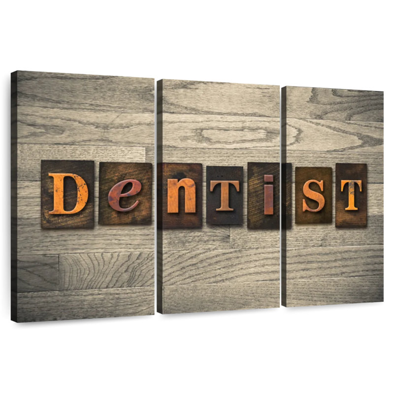 Alcaraz Dentist Typography, 48" H x 74" W
