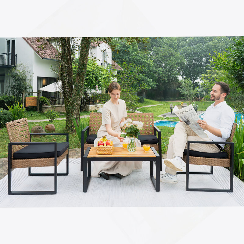 Ensemble de conversation pour l'extérieur 4 pièces