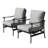 Middleham 5 - Person Patio Conversation Set with Cushions-1219518082