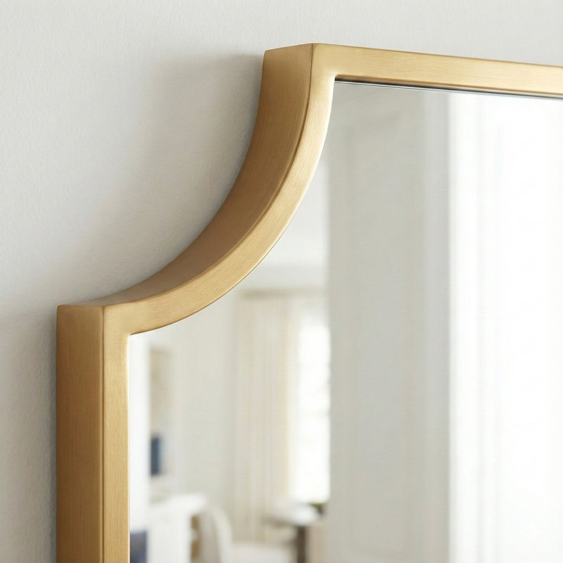 Miroir de salle de bain Modern, Doré