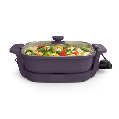 Bella Make And Take Electric Skillet, Plum