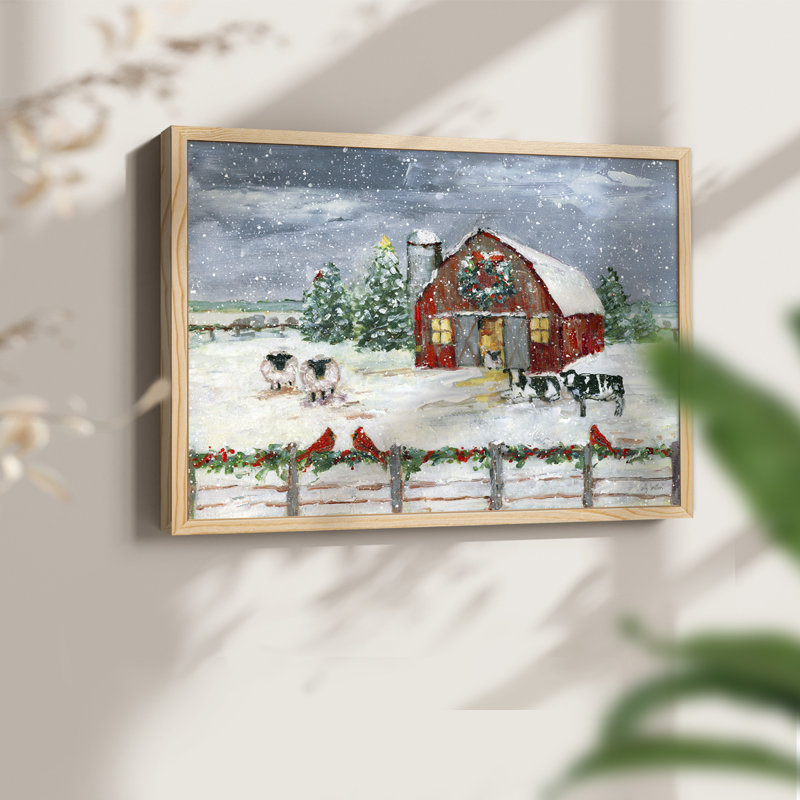 Winter Homestead - Reproduction encadrée - Restickable, Naturel, H 16 po x l 20 po