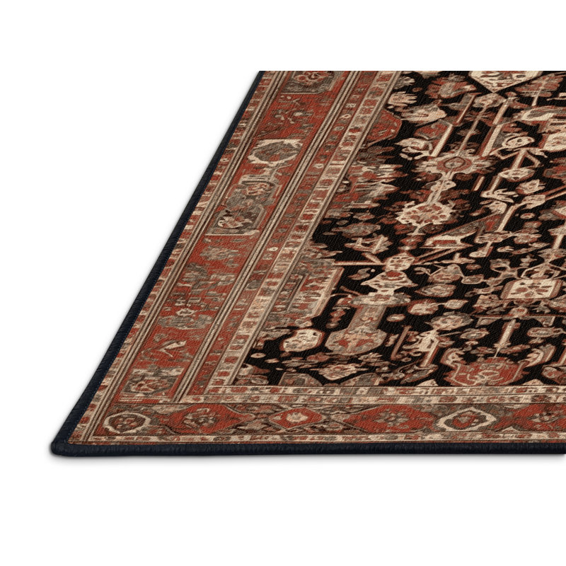 Tapis brun lavable à la machine, Rectangle 4pi x 6 pi