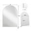 Élégante armoire murale de salle de bain avec miroir et tablettes réglables, une solution de rangement fonctionnelle et élégante