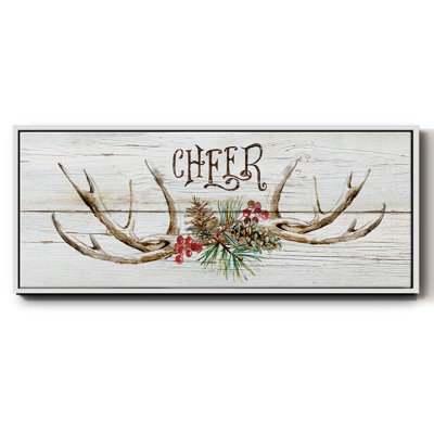 Rustic Cheer- Framed Canvas