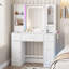 41.3in Black Vanity Desk with Mirror and Lights-2106809282