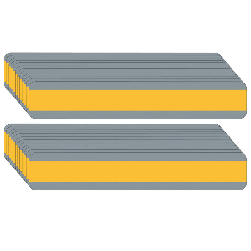 Goldenrod Plastic Double Wide Sentence Strip Reading Guide Set