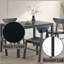 Briar Black Finish Dining Table