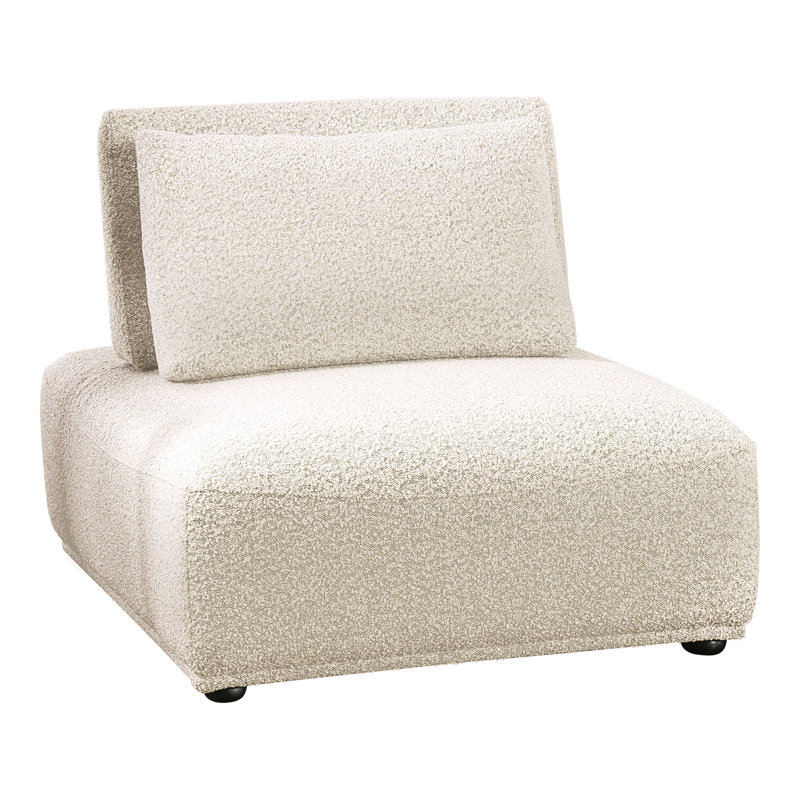 Aukeem 3 - Piece Upholstered Sectional, Beige Polyester