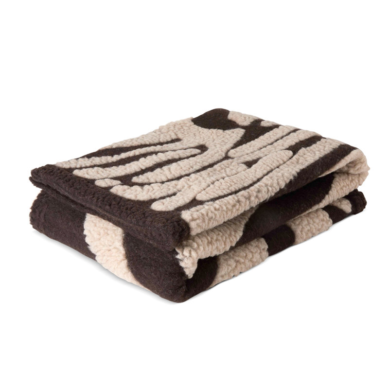 Boiled Wool Throw Blanket