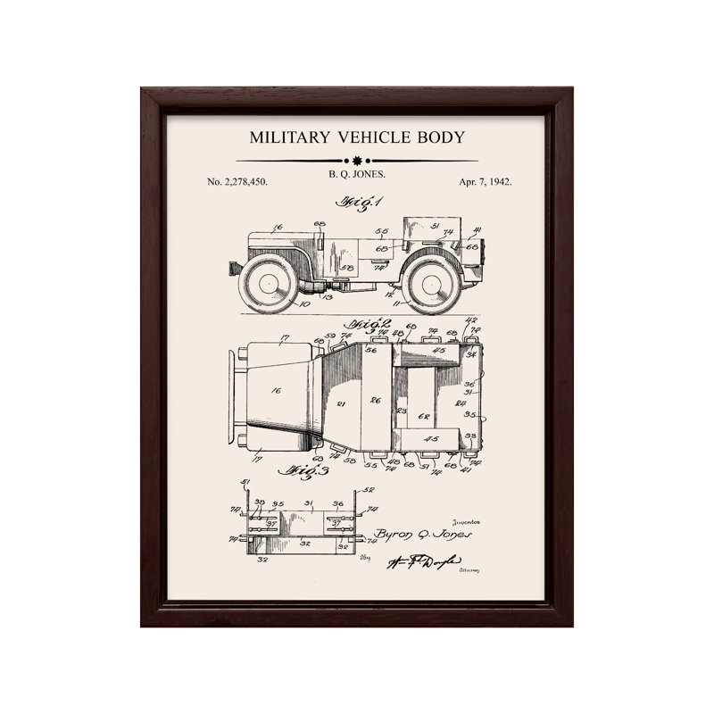 Plan de transport no 3, Canvas, 24"H x 32"W, Brown Framed
