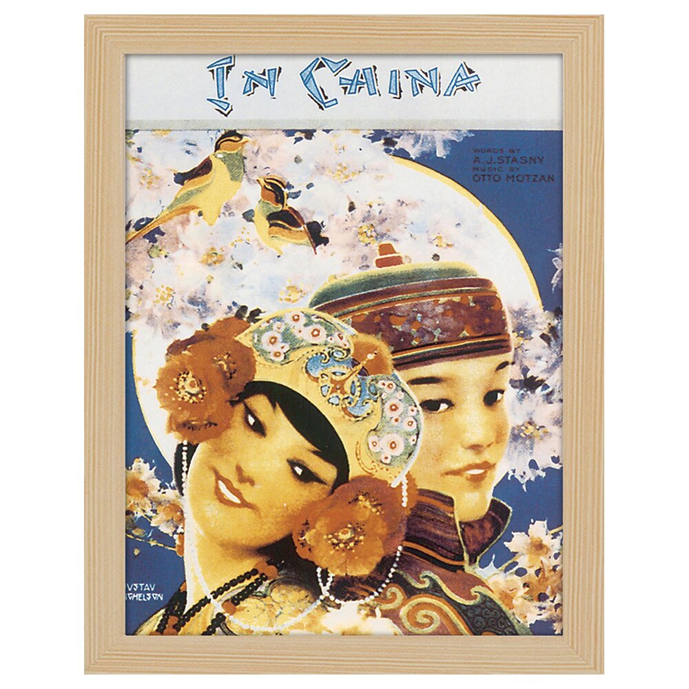 Leinwandbild Vintage Music Cover in China