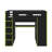 Full Size Wood Loft Bed With Desk,Wardrobe,Ample Storage Space,And RGB LED Light-116370180