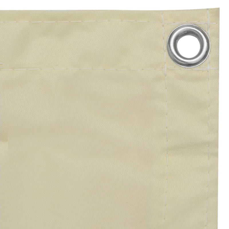 Tissu Oxford Vidaxl, L 196,9 po x P 35,4 po, Crème
