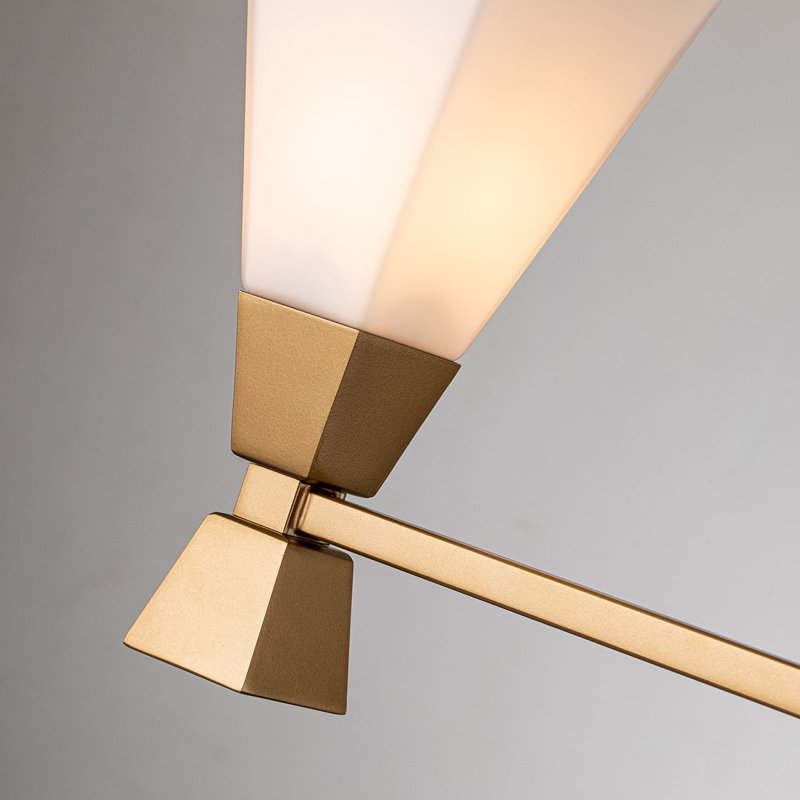 Bowtie 3 Light Vanity Light, Lacquered Gold