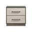 Edmondson Grey Oak 2-Drawer Nightstand-732890454