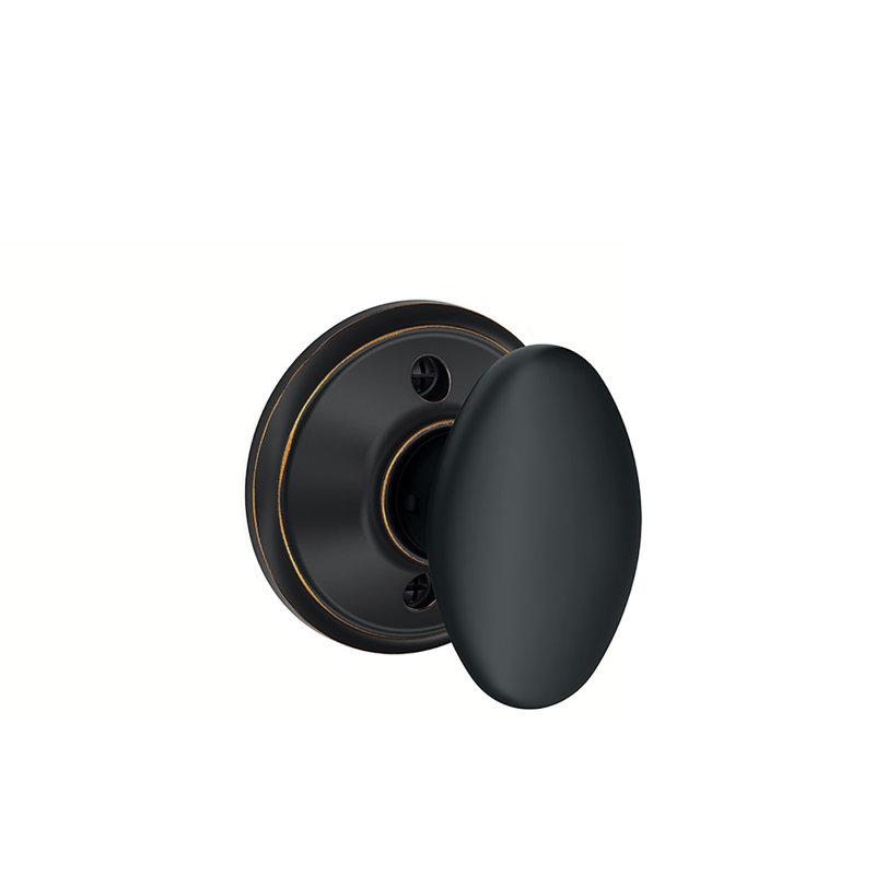 Siena Single Dummy Door Knob, Aged Bronze