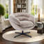 Fauteuil d'appoint pivotant rembourré-1996868920