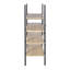 Caneadea 125cm H x 80cm W Steel Etagere Bookcase