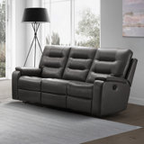 Ashlii 81.5'' Leather Reclining Sofa