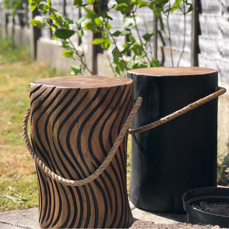 Danvers Solid Wood Accent Stool