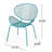 Andrighetti Outdoor Metal Mesh Shell Chairs-615870366