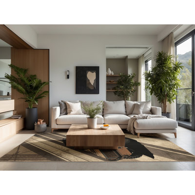 Tapis moelleux moelleux et rustique Edingworth
