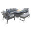 Rectangular 6 - Piece 6 - Person 150Cm L Aluminum Outdoor Table Set