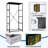 4 Drawer Dresser for Bedroom, Narrow Chest of Drawers, Wooden Top and Study Iron Frame 18"x37.5"-(WxH)