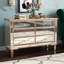 Commode double à miroir 6 tiroirs Caila-2056830683