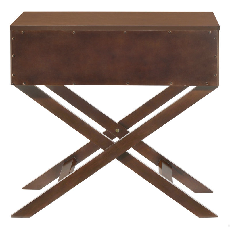 Table de chevet élégante et contemporaine, Beige