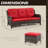 Anahit 3-Piece Wicker Outdoor Seating Group with Cushions-275042165