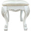 Tabouret de coiffeuse Ii blanc os - capacité de poids de 220 lb, largeur de siège de 21 po, profondeur de 17 po et fauteuil fiable en option de sièges confortables