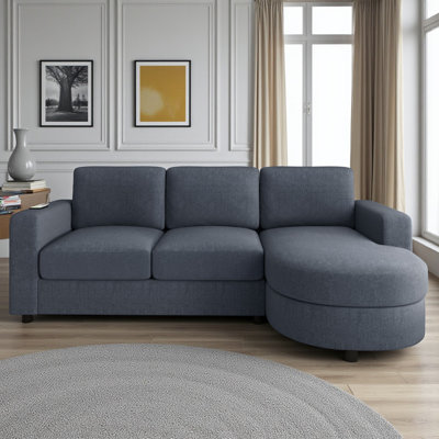 L-Shaped Sectional Sofa With Chaise And USB Ports