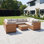 Saviano 8 Seat Modular U-Shaped Rattan Corner Set