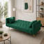 Canapé-lit 71 po convertible en velours vert-605800501