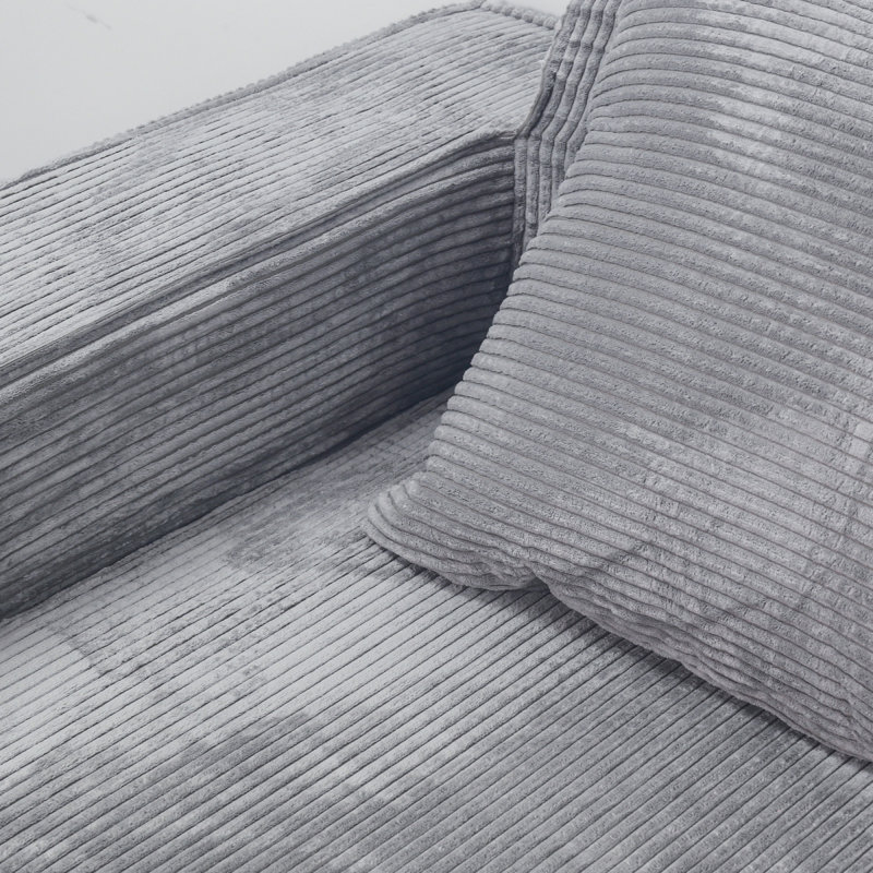 Canapé modulaire convertible 3 places Modern, Gris clair