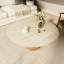 Table basse moderne en pierre naturelle de travertin 35,4 po avec texture fluide mat, centre de table de salle à manger de cuisine-1471237764