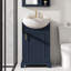 Meuble-lavabo sur pied bleu avec lavabo en céramique-1317196456