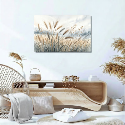 Wheat Field Canvas Wall Art Oil Painting Print Set Of 1