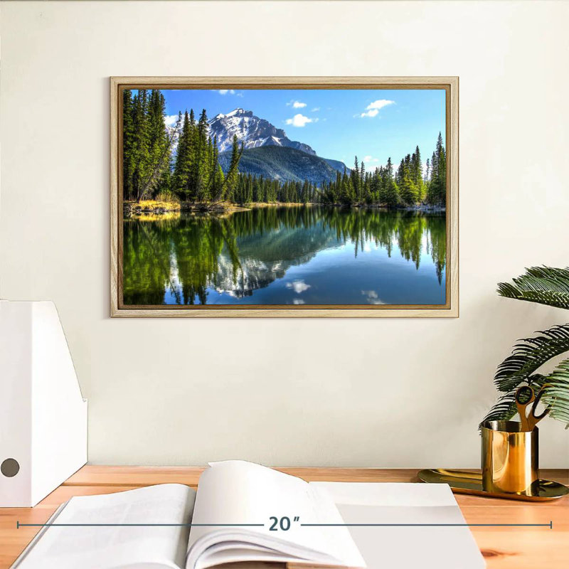 Parc national Banff, Cadre flottant en bois naturel, 13 po x 9 po