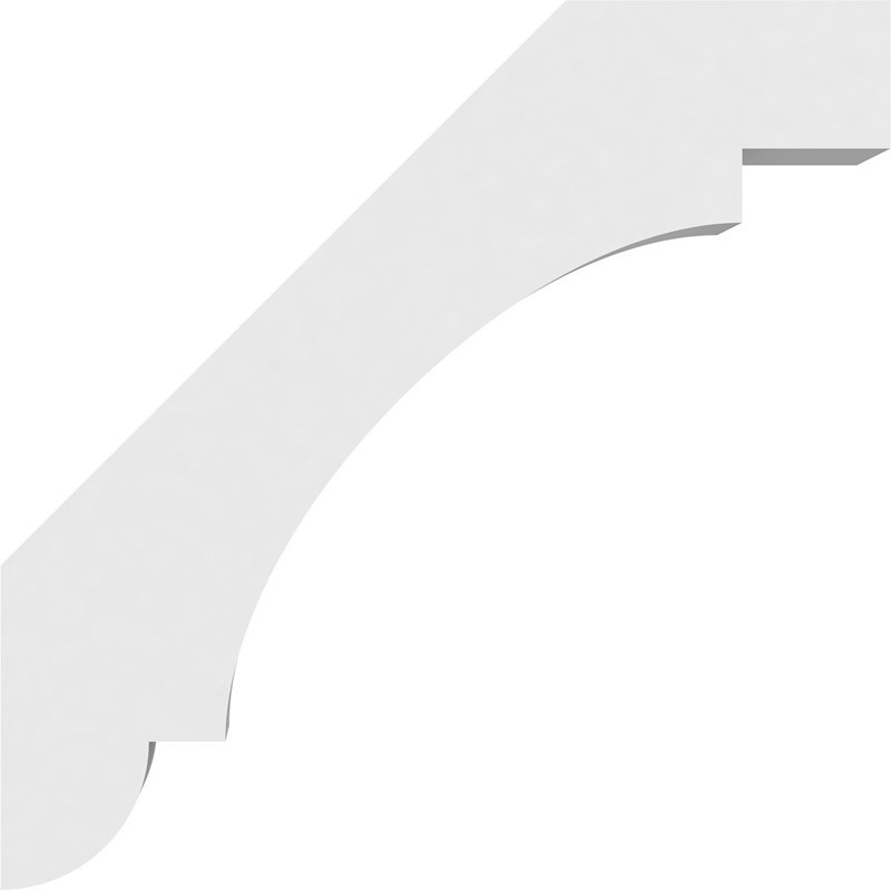 Attelle de genou standard en PVC de qualité architecturale Aspen, H 18 po x l 5 po x P 18 po