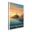South Stack Lighthouse, Wales - Romantic Coastal Travel Poster of Dramatic Cliffs. Giclee Print on Wrapped Canvas. Wall Art, Home Decor - Coastal & Maritime, Wales 1 Piece Wrapped Canvas Wall Art-1615017719