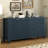 Wave-pattern Navy Sideboard With Functional Storage For Modern Homes